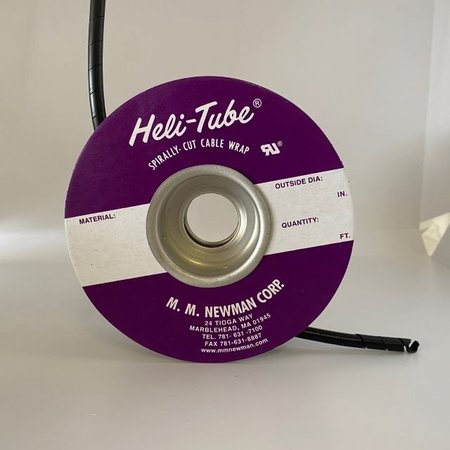 HELI-TUBE 1/4 In. OD X 100FT Black Polyethylene Spiral Wrap HT 1/4 UR-100
